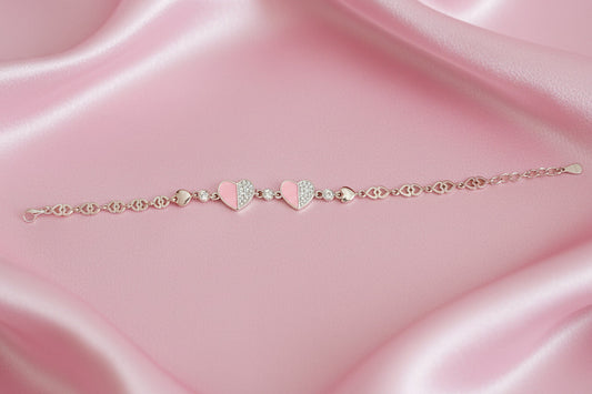 Blush Promise Silver Bracelet
