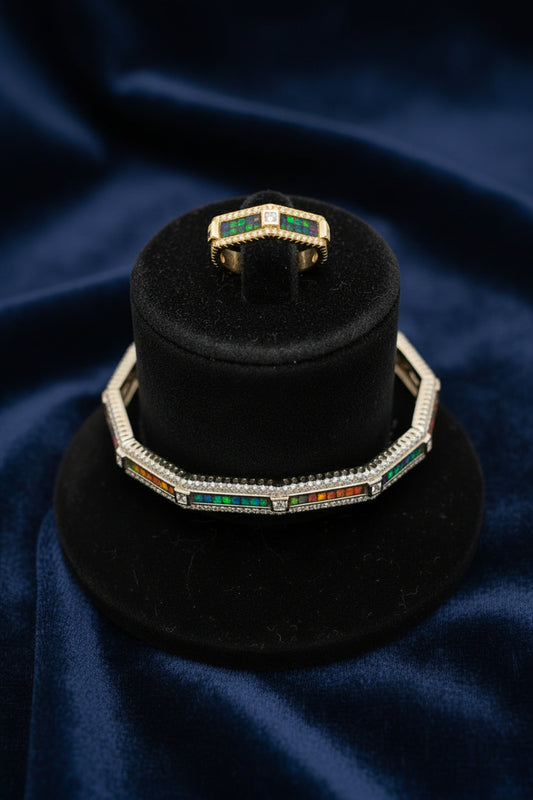 Aurora Prism Bracelet & Ring Set