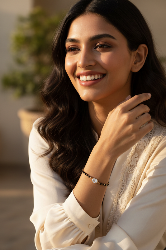 Slim Noir Mangalsutra Bracelet