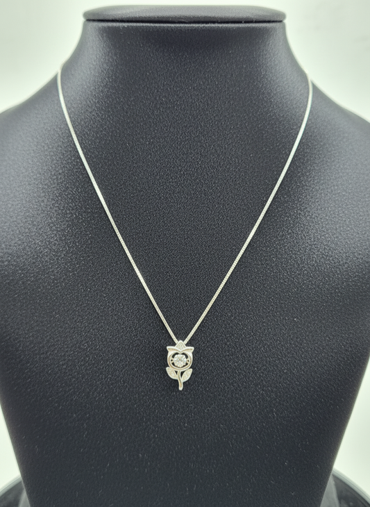 Blooming Grace Silver Pendant