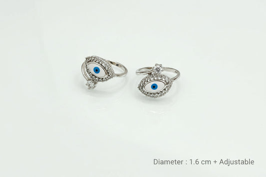 Toe ring for evil eye protection