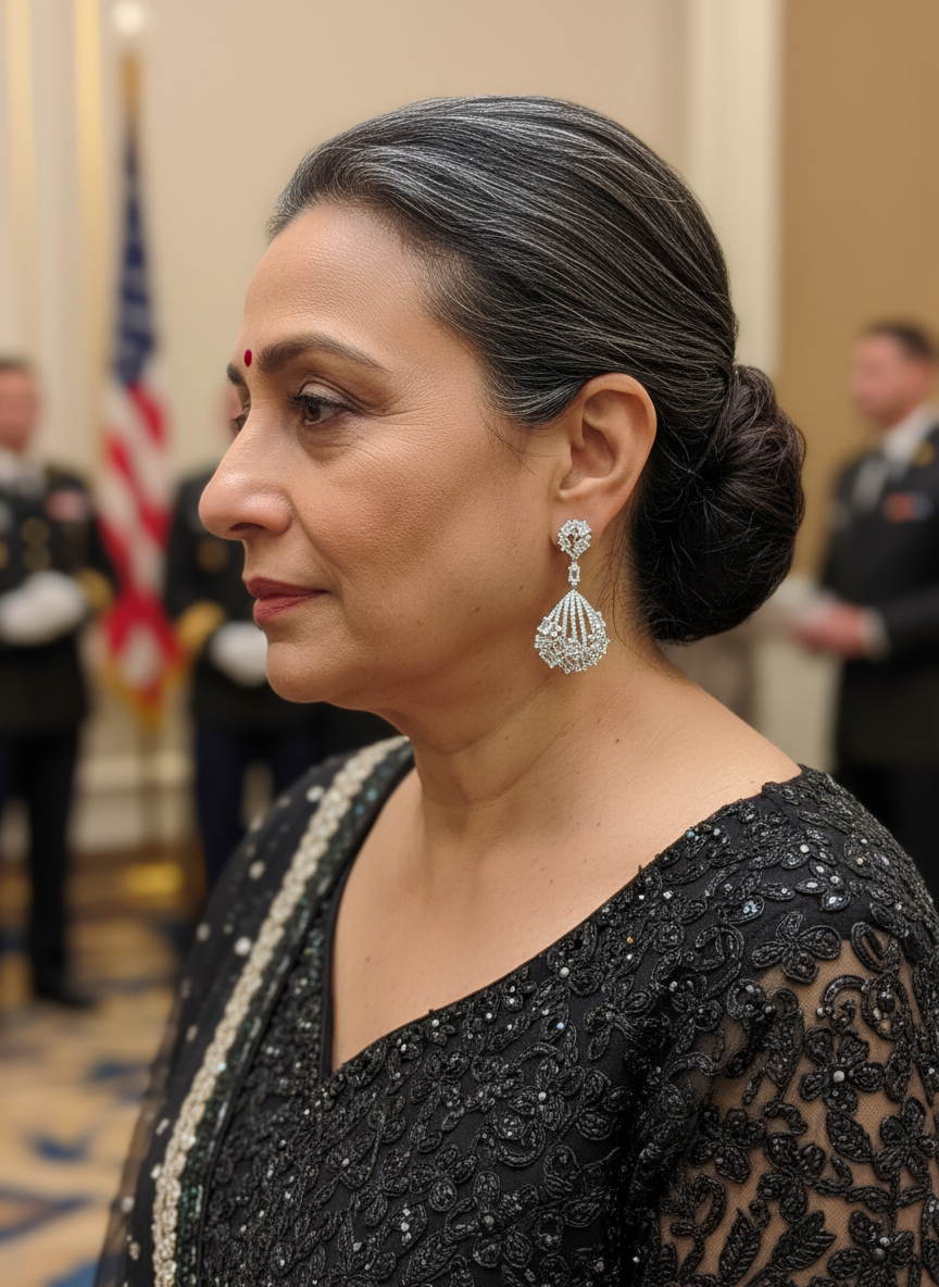 Silver Regalia Zirconia Cascade Earrings
