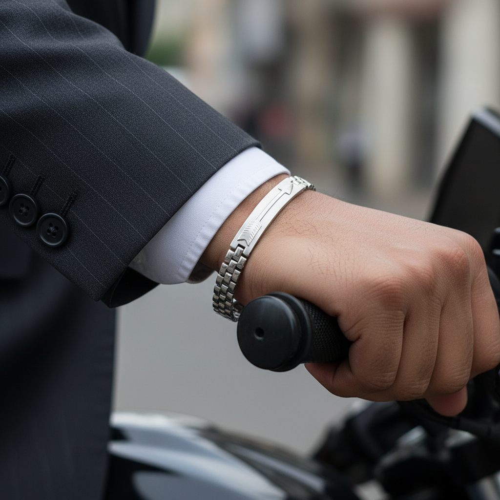 Arrowline Elite Men’s Silver Bracelet