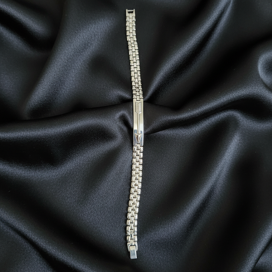 Arrowline Elite Men’s Silver Bracelet