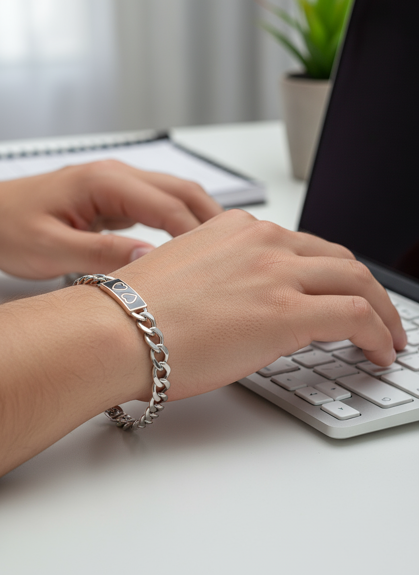 Eterna Valor Men’s Silver Bracelet