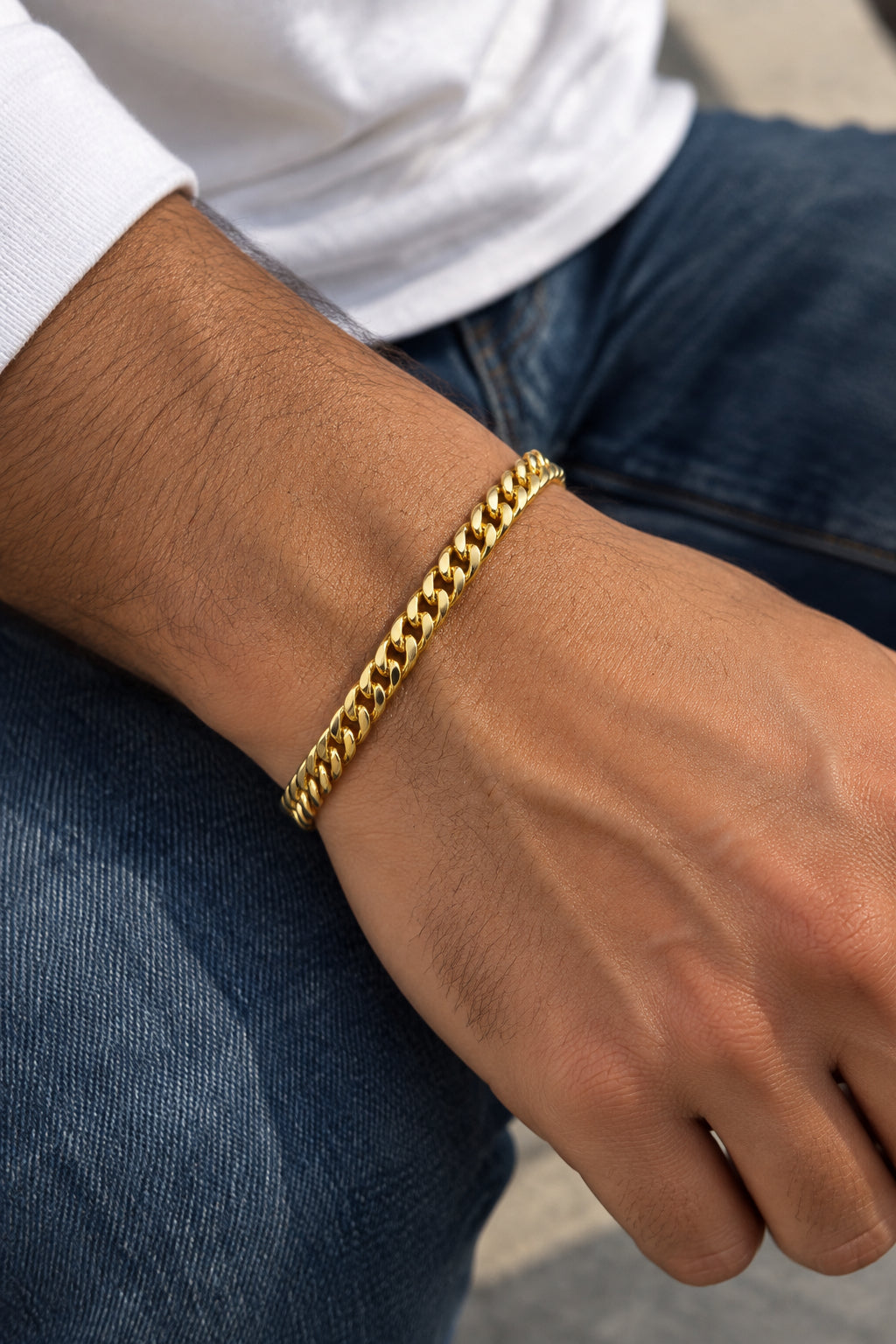 Solid Link Bracelet