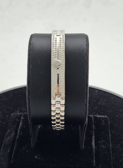 Classic Crest Men’s Silver Bracelet