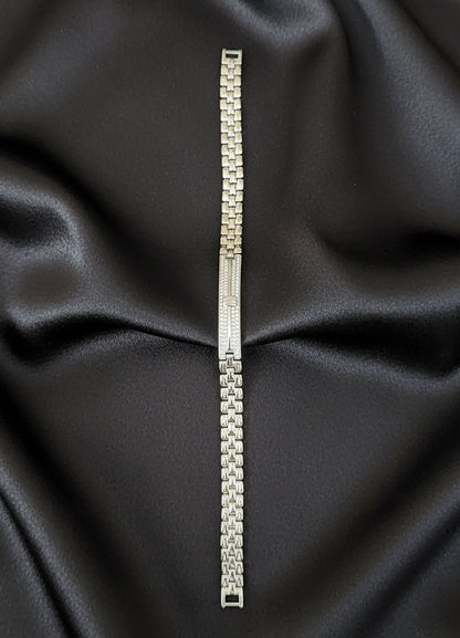 Classic Crest Men’s Silver Bracelet
