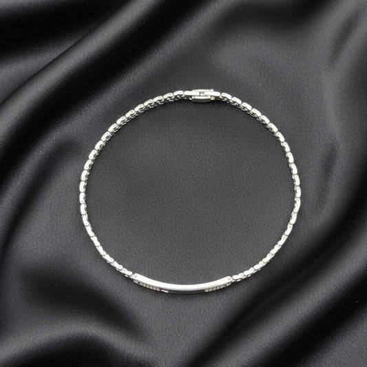Heritage Mark Men’s Silver Bracelet