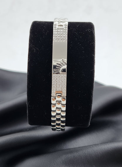 Heritage Mark Men’s Silver Bracelet