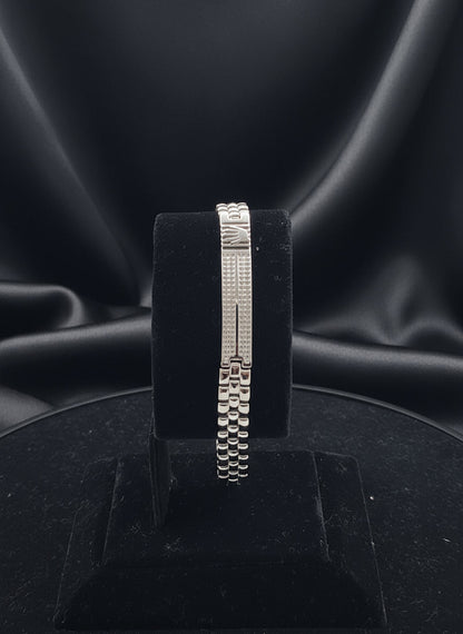 Monarch Line Men’s Silver Bracelet