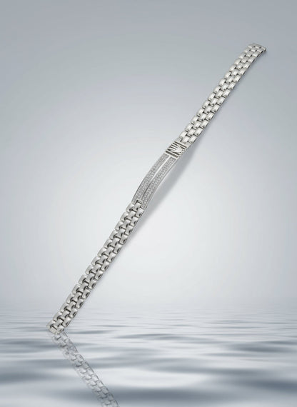 Monarch Line Men’s Silver Bracelet