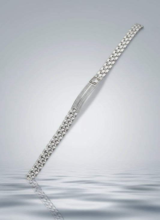 Monarch Line Men’s Silver Bracelet