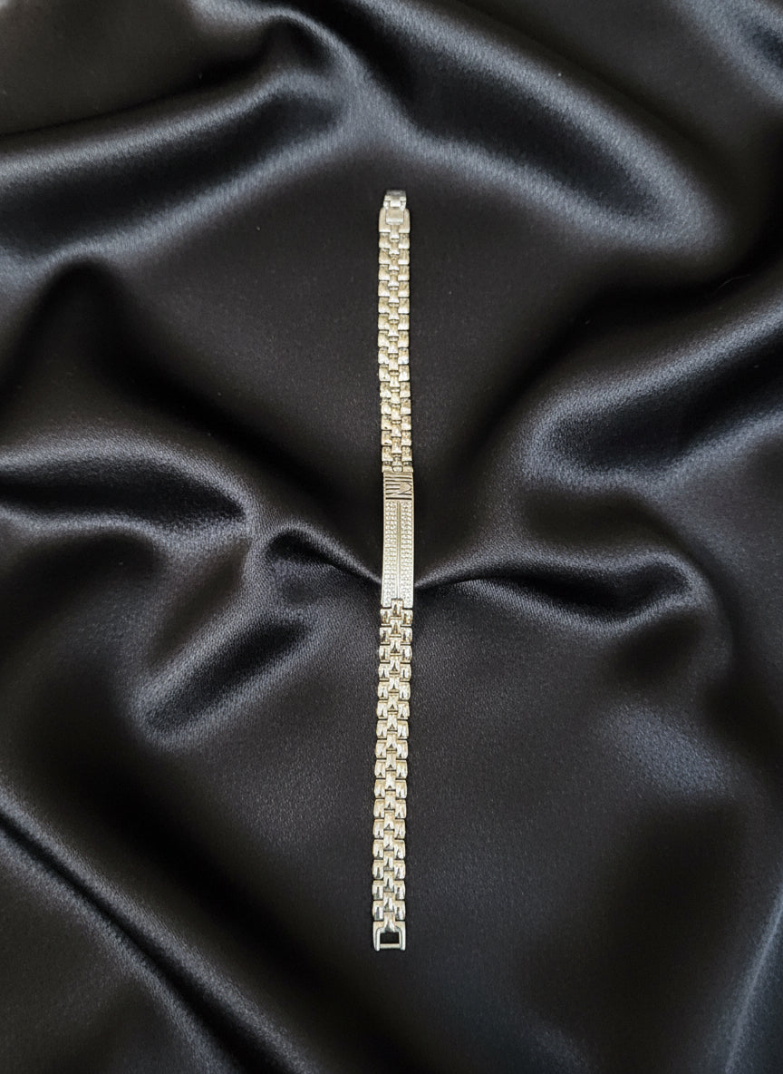 Monarch Line Men’s Silver Bracelet