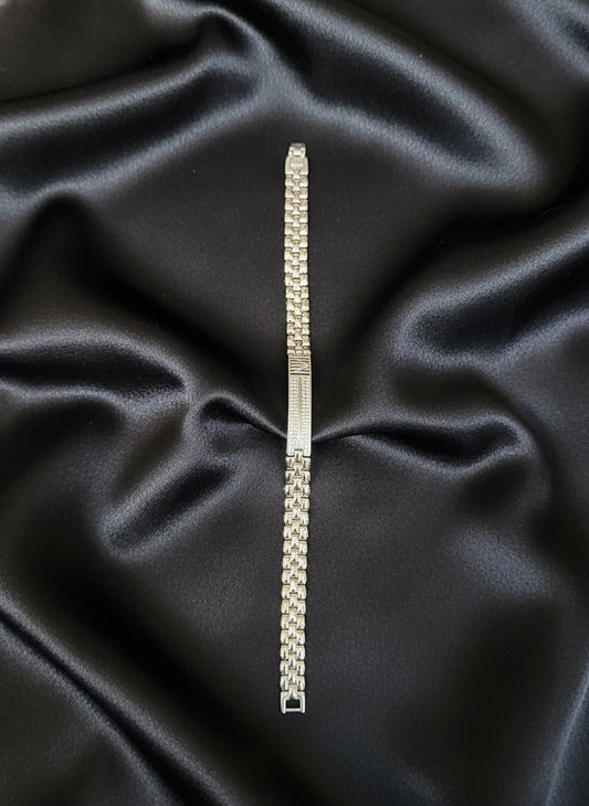 Monarch Line Men’s Silver Bracelet