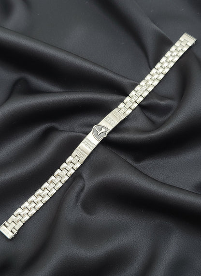 Emblem Crest Men’s Silver Bracelet