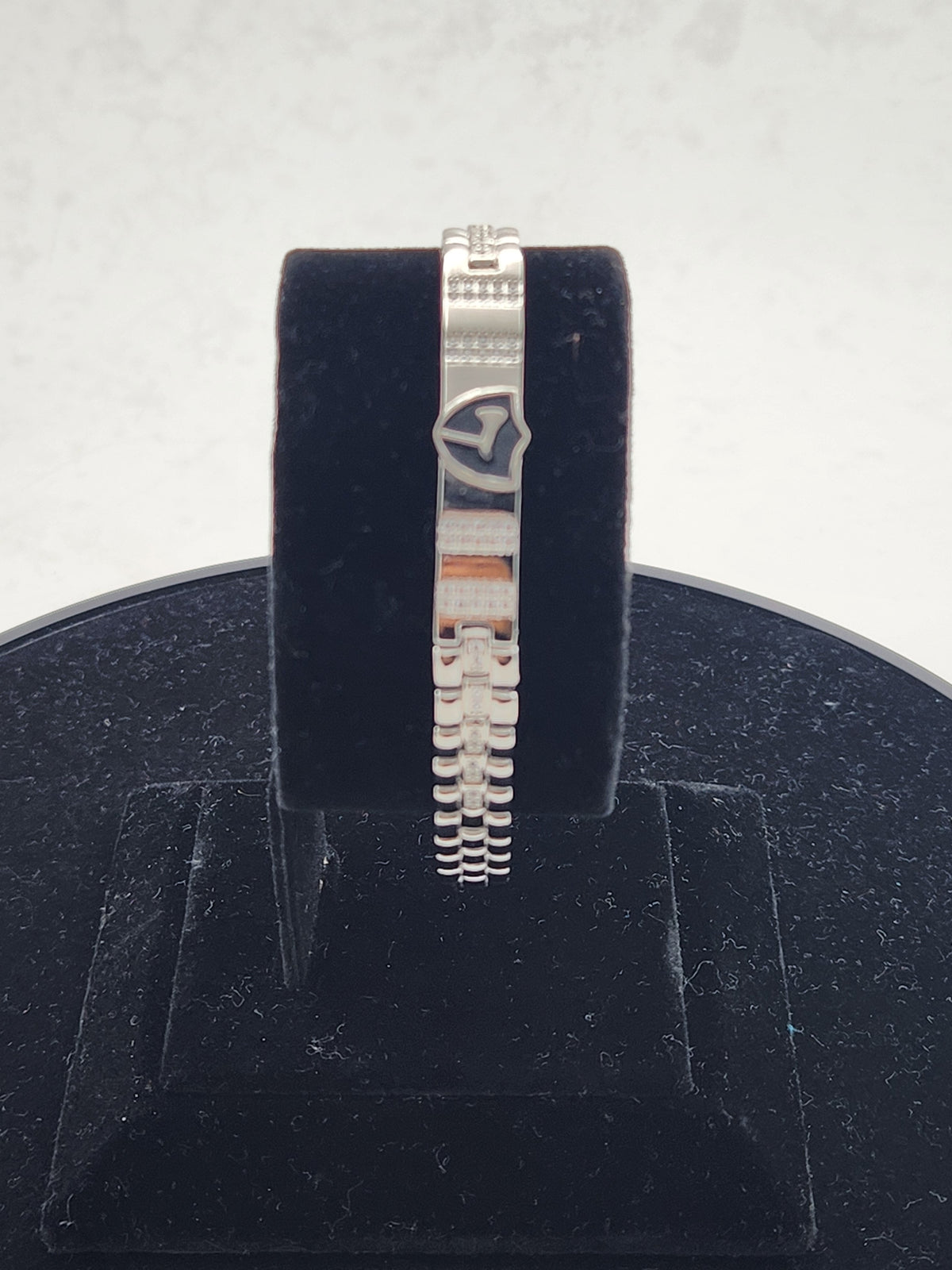 Emblem Crest Men’s Silver Bracelet