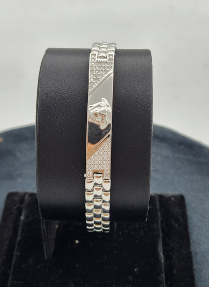 Sovereign Plate Men’s Silver Bracelet