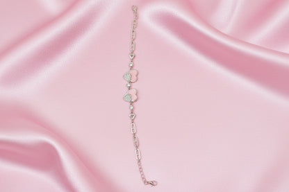Blush Affection Silver Bracelet