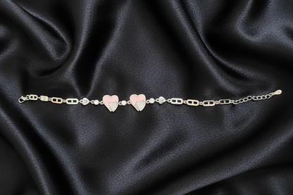 Blush Affection Silver Bracelet