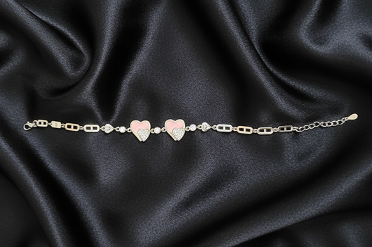 Blush Affection Silver Bracelet