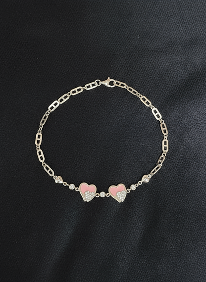 Blush Affection Silver Bracelet