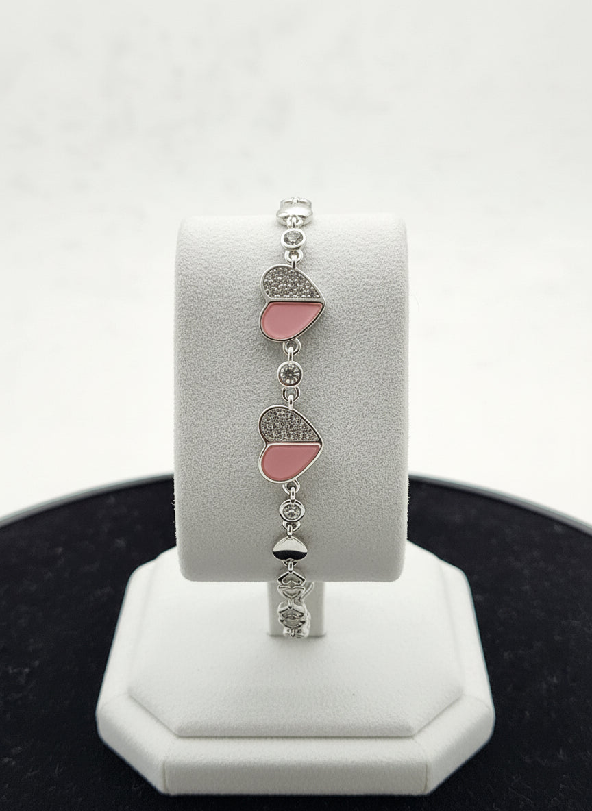 Blush Promise Silver Bracelet