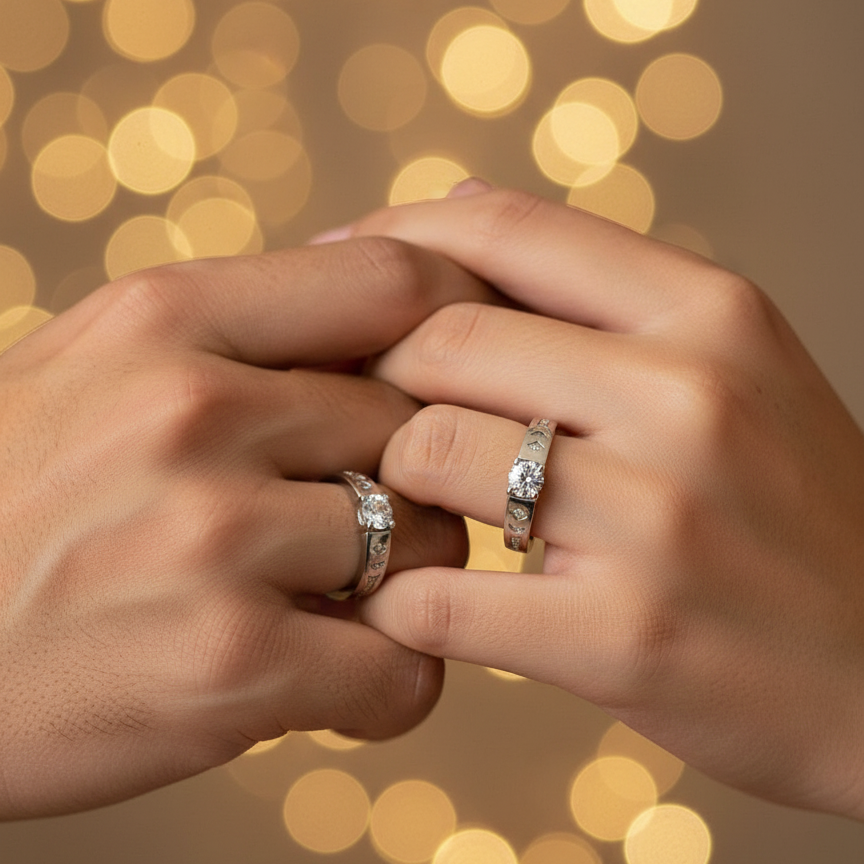 Silver Celestial Gleam Bands