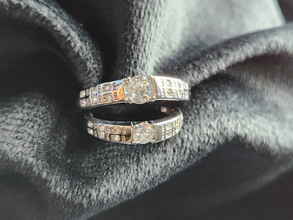 Silver Eternal Twin Radiance Rings