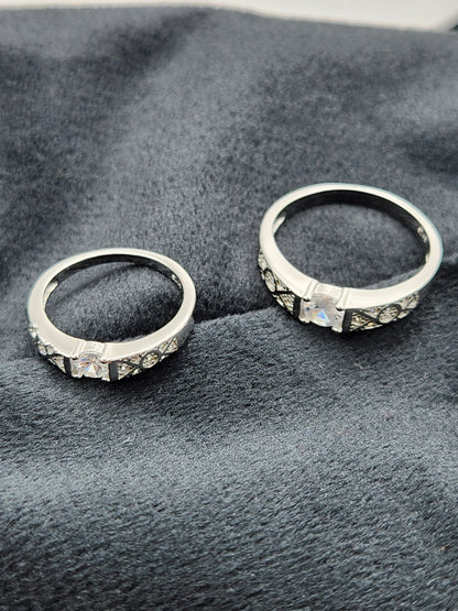 Silver Eternal Celeste Duo Bands