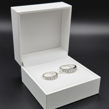 Silver Eternal Celeste Duo Bands