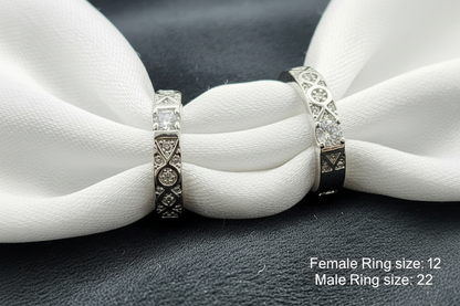 Silver Eternal Celeste Duo Bands