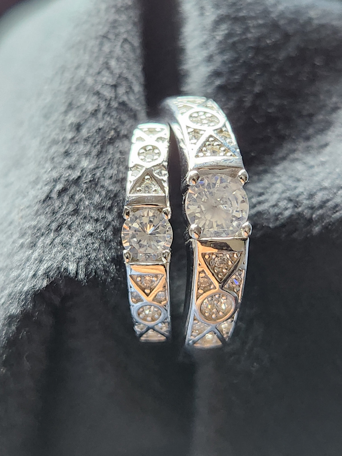 Silver Eternal Celeste Duo Bands
