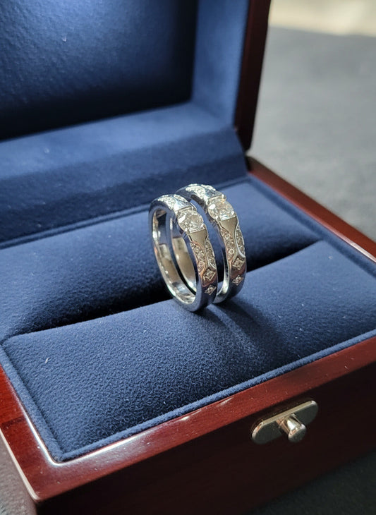 Silver Eternal Twin Spark Band