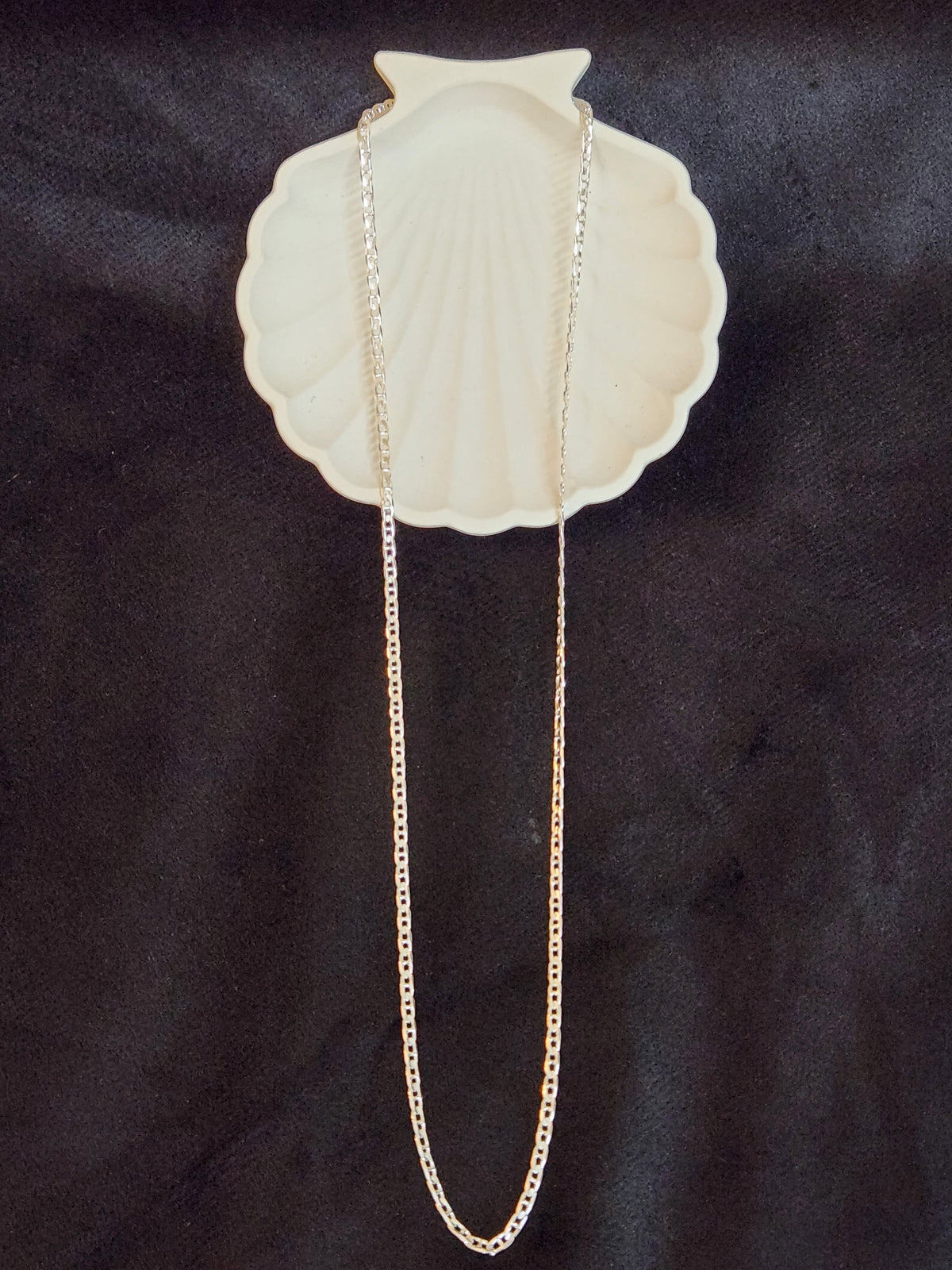 Slimline Box Weave Men's Silver Chain