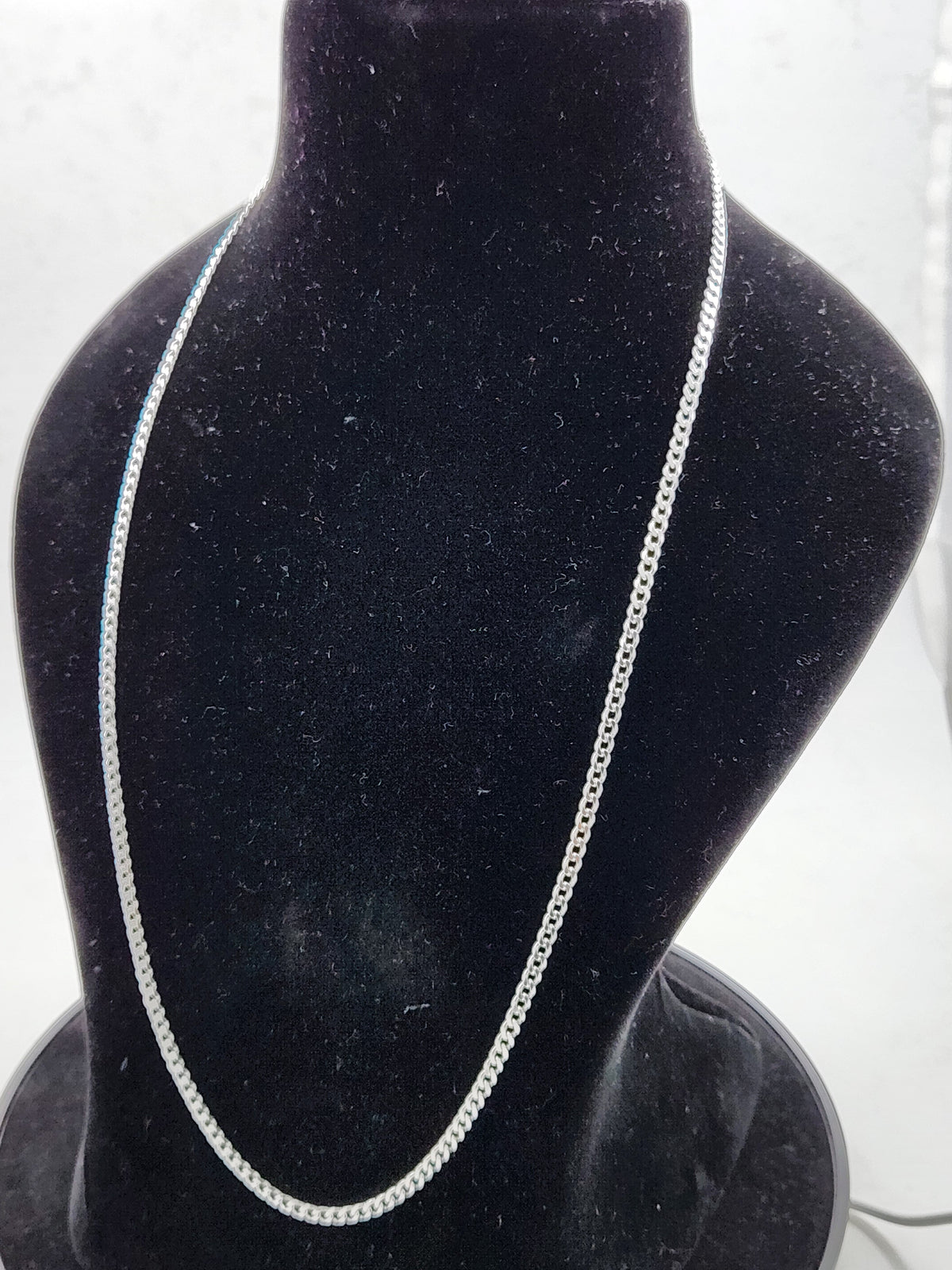 Classic Valor Curb Men's Silver Chain