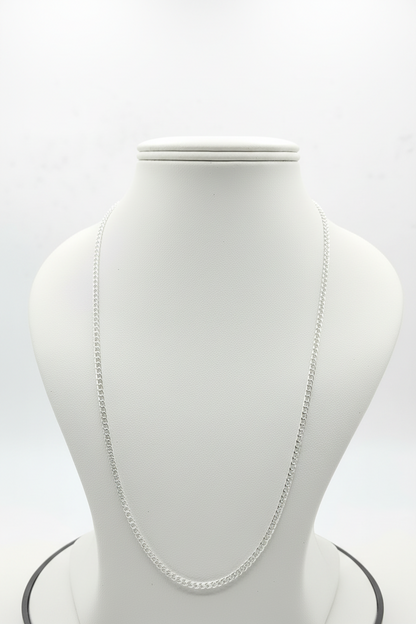 Classic Valor Curb Men's Silver Chain