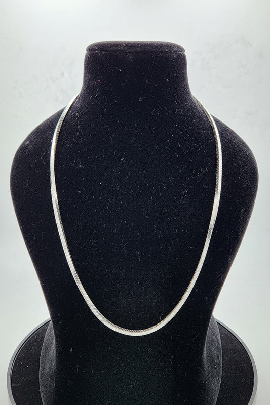 Silver Glide Herringbone Men's Chain