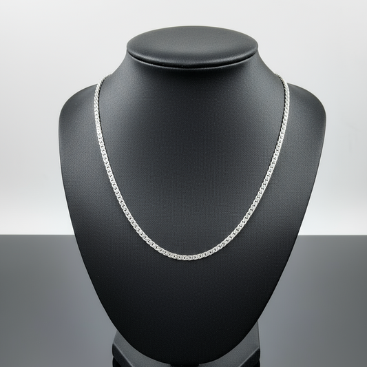 Urban Crest Curb Men's Silver Chain