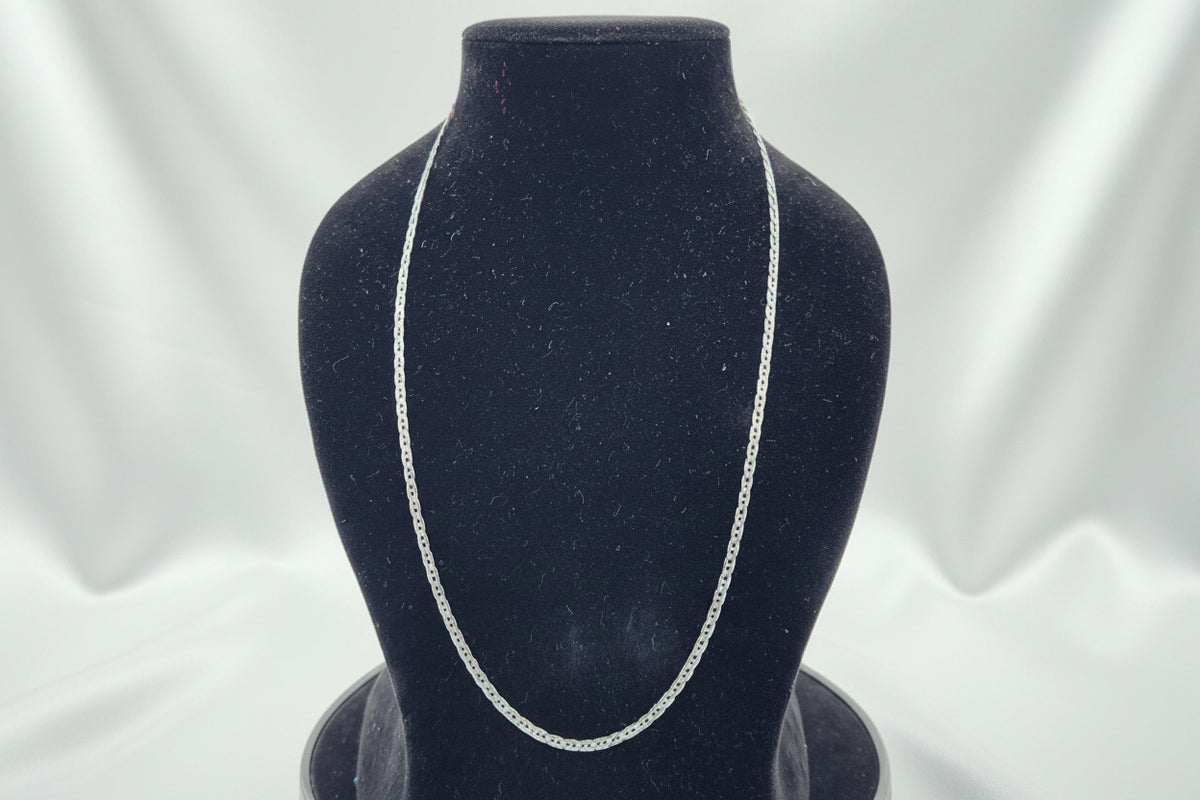 Signature Frame Link Men's Silver Chain