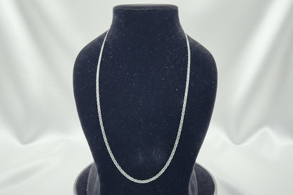 Signature Frame Link Men's Silver Chain