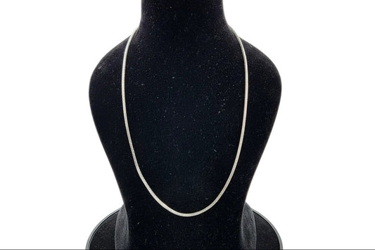 Sleek Weave Men's Silver Chain