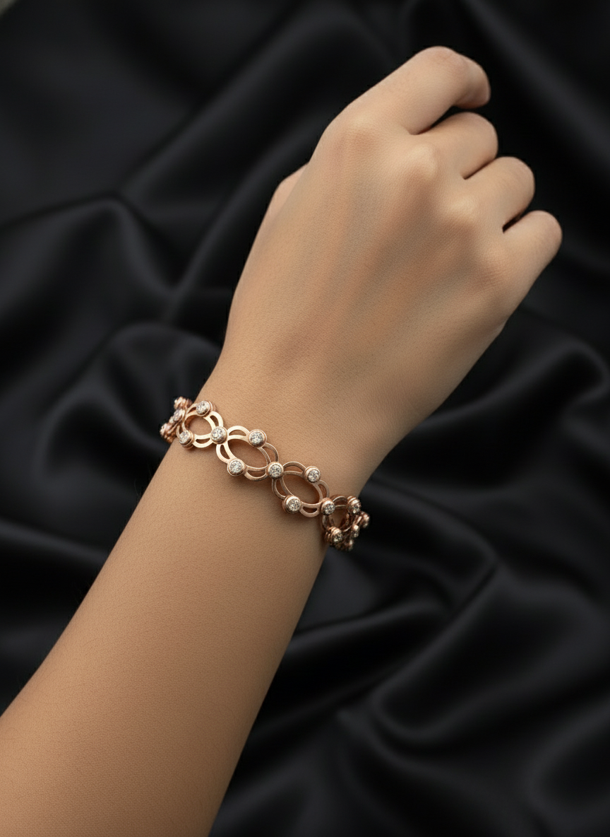 Aurelia Flex Spring Silver Bracelet