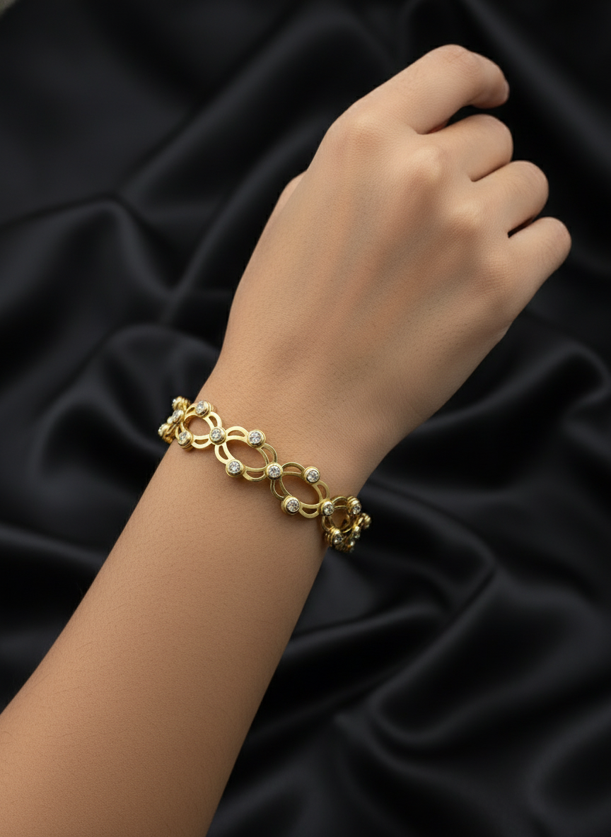 Aurelia Flex Spring Silver Bracelet