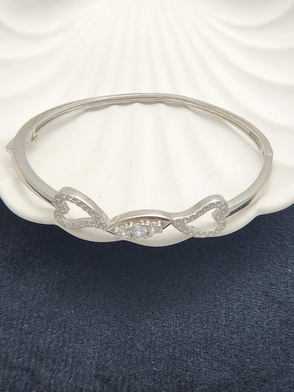 Elegant Silver Infinity Bracelet