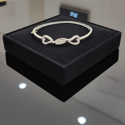 Elegant Silver Infinity Bracelet