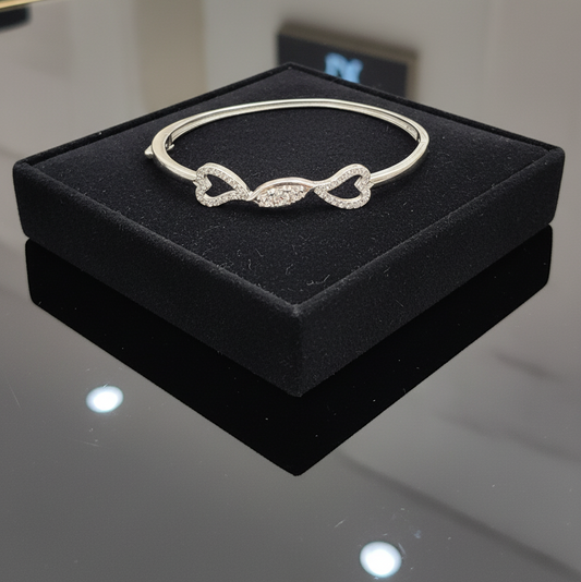 Elegant Silver Infinity Bracelet