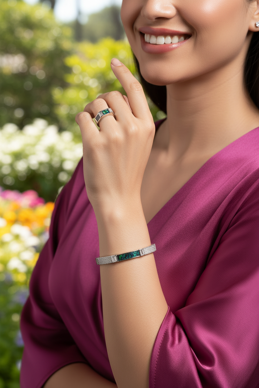 Aurora Mosaic Luxe Ring & Bracelet Set