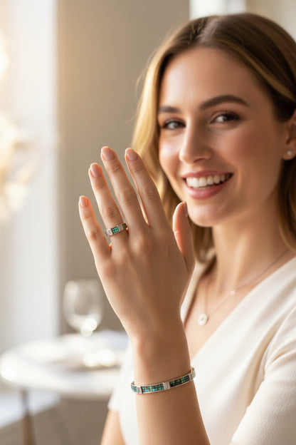 Aurora Mosaic Luxe Ring & Bracelet Set