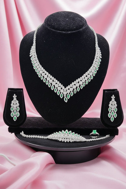 Emerald Dewdrop Zircon Set